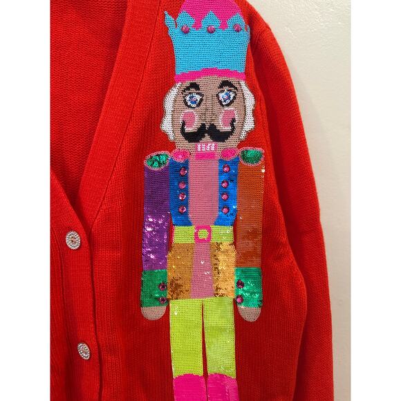 ❌SOLD❌NWOT Queen of Sparkles Nutcracker Christmas sweater XS - Picture 5 of 6